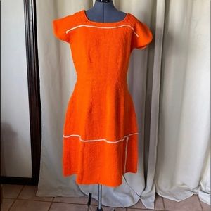 Vintage hand knit dress sz 12-14